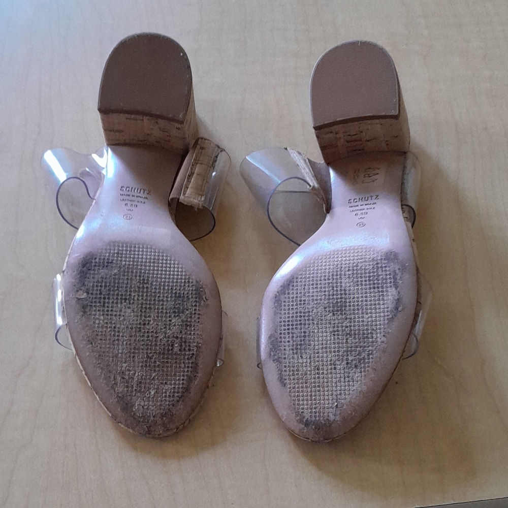 SCHULTZ VICTORIE CORK Block Heels Size 6.5 - Picture 15 of 16